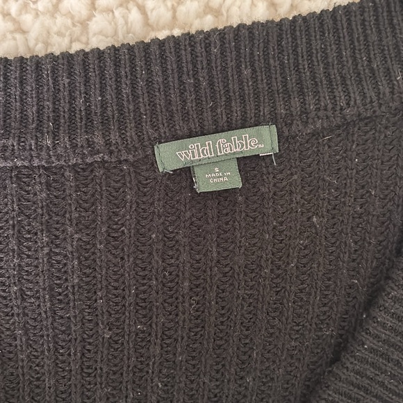 Wild Fable Black Cropped Cardigan - Picture 3 of 5